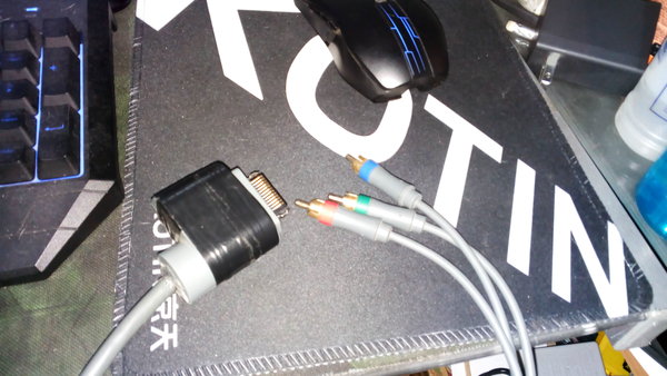 cable componente &quot;frankenstein&quot; de xbox original