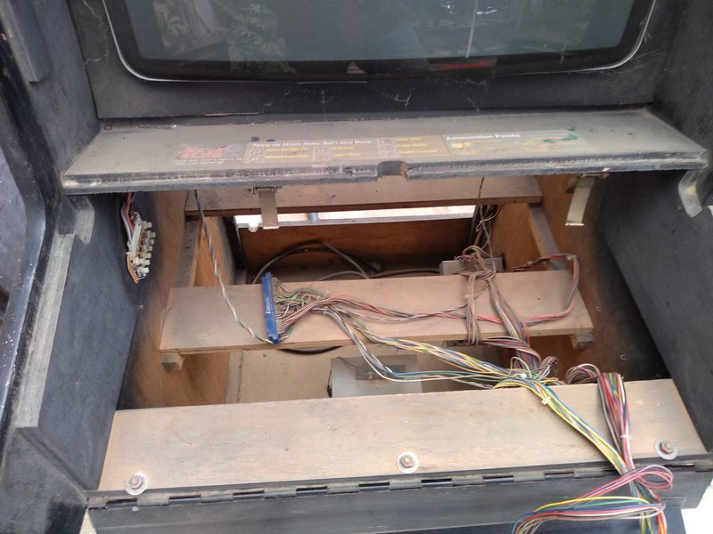 Vista interior desde el panel de botones